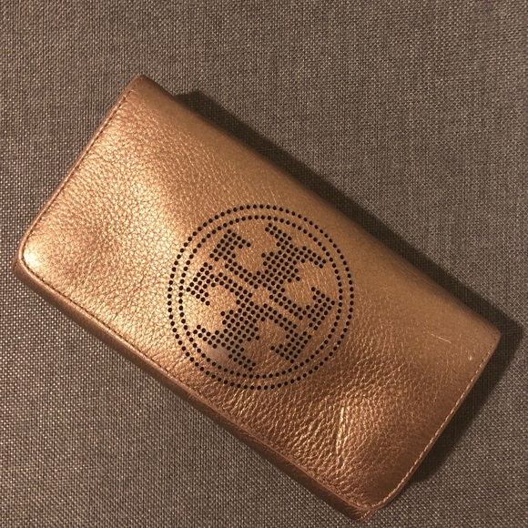 Tory Burch Perforated Logo Royal Salmon Rose - Picture 3 of 4